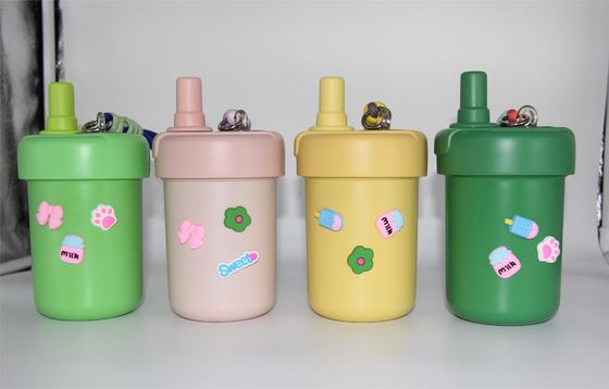 새로운 스타일의 다채로운 진공 단열 과일 컵 뚜?? 이 있는 스테인리스 스틸 텀블러 커피 머그 겹 벽