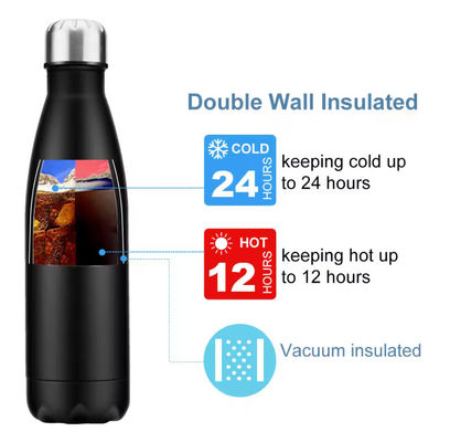 핫 판매 500ml 스테인리스 스틸 단열 진공 물병 사용자 정의 철 병