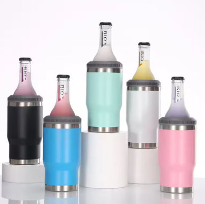14oz 3인1 주문 OEM 커피 텀블러 머그 콜라 홀더 스테인레스 스틸 맥주 캔 냉장고