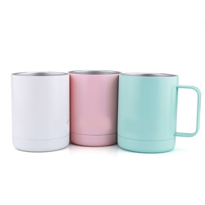 뚜껑, 환영되는 커피에 의하여를 가진 10oz 스테인리스 커피 잔 격리되는 찻잔 OEM