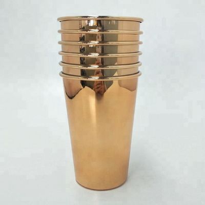 18/8 급료 스테인리스는 병 빨간 황금 맥주잔 16oz 450ml를 격리했습니다