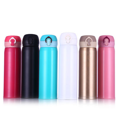 물자 쉬운 오프닝 디자인 500ml 스테인리스 물병 304 18/8 SS
