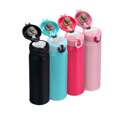 물자 쉬운 오프닝 디자인 500ml 스테인리스 물병 304 18/8 SS