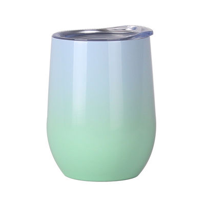 12oz 장시간 절연제를 위한 백색 스테인리스 커피잔 두 배 벽 디자인