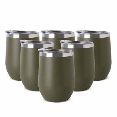 뜨거운 이동 로고로 격리되는 12oz 수용량 스테인리스 커피잔 진공