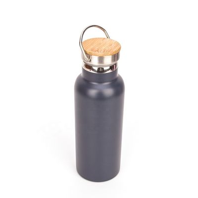500ml 17oz는 7.8*23cm 크기를 입히는 격리한 물병 회색 분말을 개인화했습니다