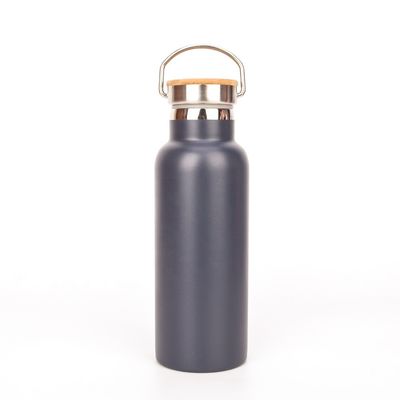500ml 17oz는 7.8*23cm 크기를 입히는 격리한 물병 회색 분말을 개인화했습니다