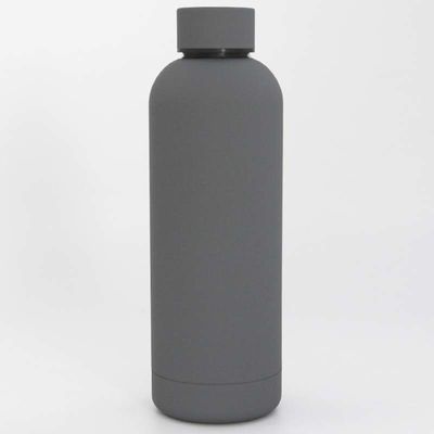 500ml 스테인리스 스포츠 병 달리기를 위한 고무 코팅 두 배 벽