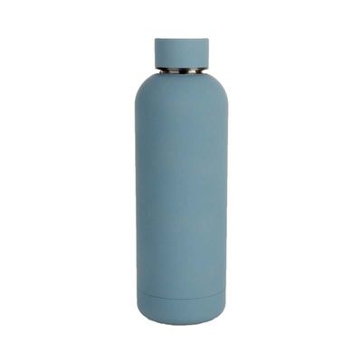 500ml 스테인리스 스포츠 병 달리기를 위한 고무 코팅 두 배 벽