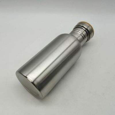 은 색깔 단 하나 벽 스테인리스 물병 500ml 내식성