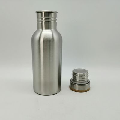 은 색깔 단 하나 벽 스테인리스 물병 500ml 내식성
